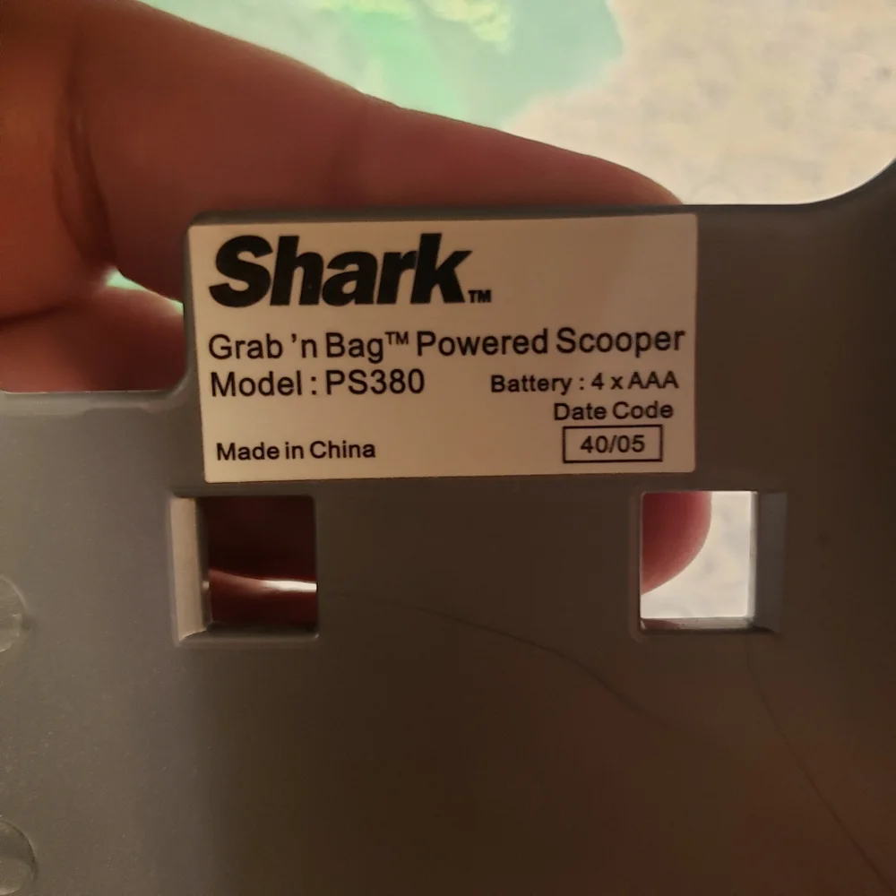 Pet Waste Disposal Grab'N Bag Powered Scooper With Light Handheld Shark Vacuum